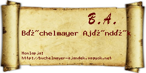 Büchelmayer Ajándék névjegykártya